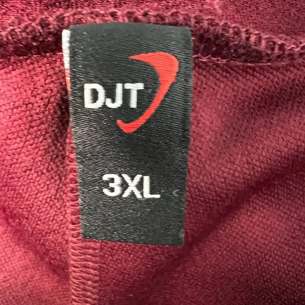 DJT Circle Mini Skirt/Skort Womens 3XL Burgundy Mid Rise Party Event Date Night